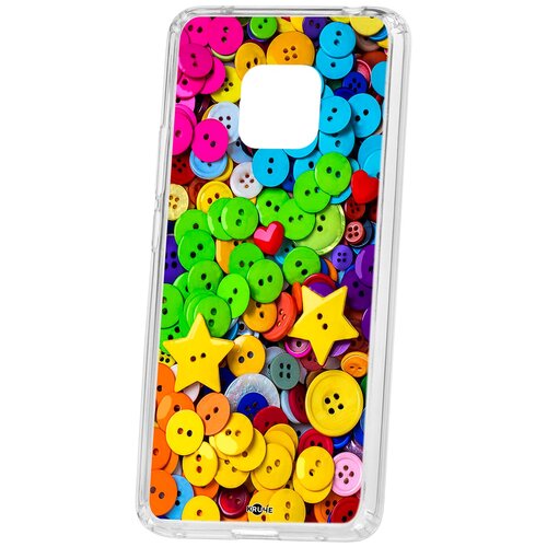 фото Чехол на huawei mate 20 pro kruche print пуговки кruче