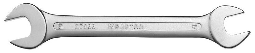 Рожковый гаечный ключ KRAFTOOL 17 x 19 мм 27033-17-19