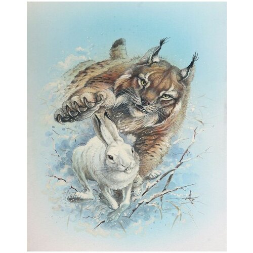 томилова татьяна охота на зайца Картина по номерам Охота на зайца 40х50 см Art Hobby Home