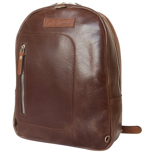 фото Кожаный рюкзак мужской carlo gattini albera cog/brown