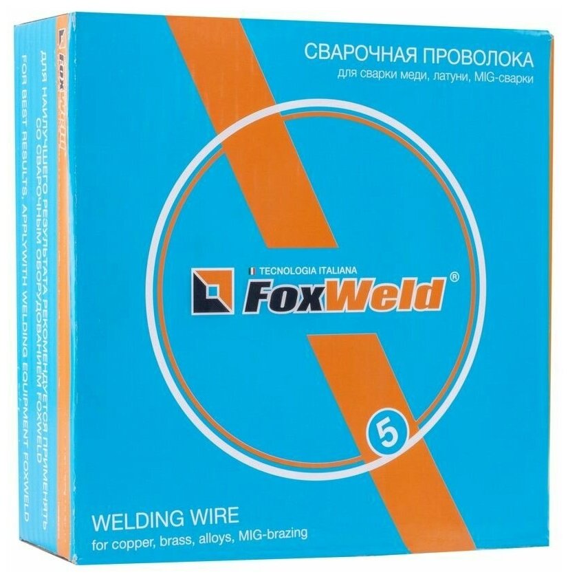 Проволока медная FOXWELD CuSi3 д.1.0мм, 5кг D200 (пр-во FoxWeld/КНР) - фотография № 5