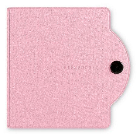 Чехол / футляр / держатель для маски пылезащитный из Экокожи, под стандартный размер маски, цвет Розовый