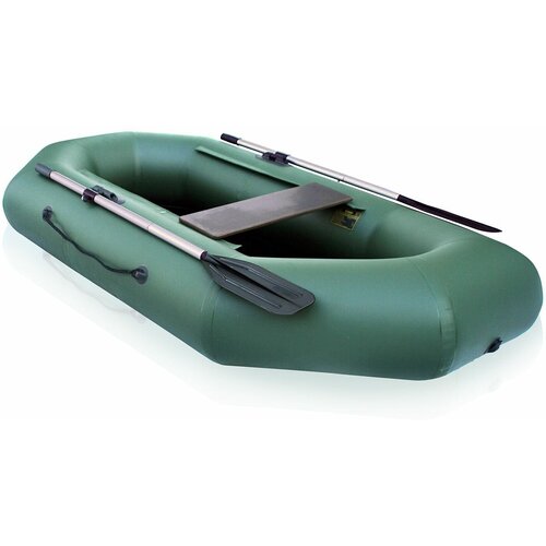 Лодка ПВХ Компакт-220N- натяжное дно (зеленый цвет) упаковка-мешок оксфорд