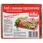 Delba Хлеб с семенами подсолнечника, ржаная мука, цельнозерновой, в нарезке - изображение