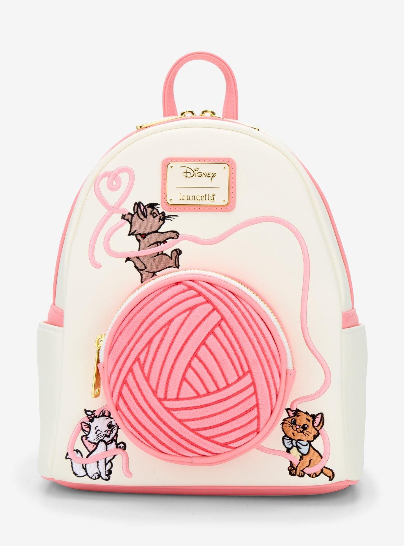 Сумка рюкзак Коты-аристократы с клубком ниток из мультика Дисней Aristocats Loungefly