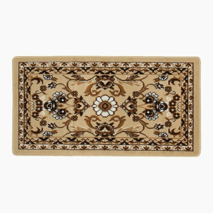 фото Ковер прямоугольный Мокко 60х110 см, ПП 100%, джут