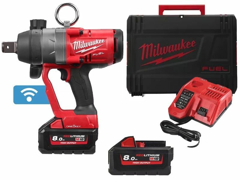 Аккумуляторный гайковерт Milwaukee M18 ONEFHIWF1-802X ONE-KEY 4933459733