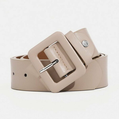 фото Ремень сима-ленд, размер 110, бежевый сима-лэнд