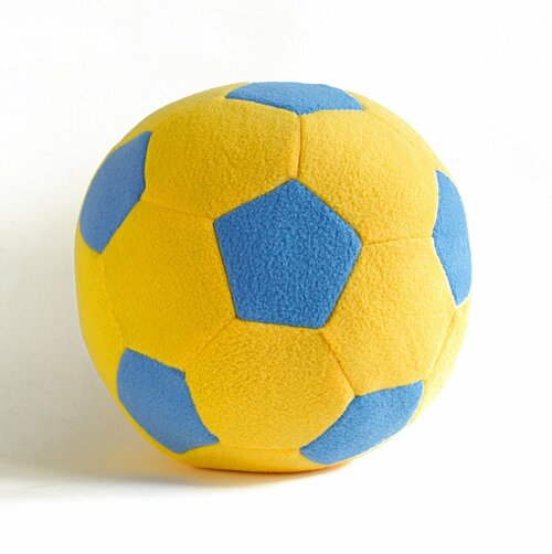Мягкая игрушка Magic Bear Toys Мяч цвет желтый/голубой диаметр 23 см