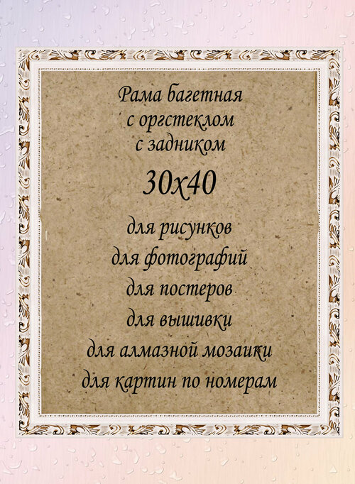 Рамка багетная со стеклом 30х40см, арт. 3020-5