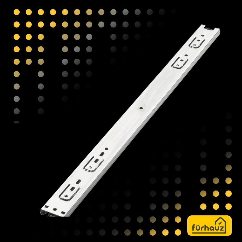 Фурнитура Для Мебели Шариковые направляющие полного выдвижения для ящика 500 мм комплект из 2 шт