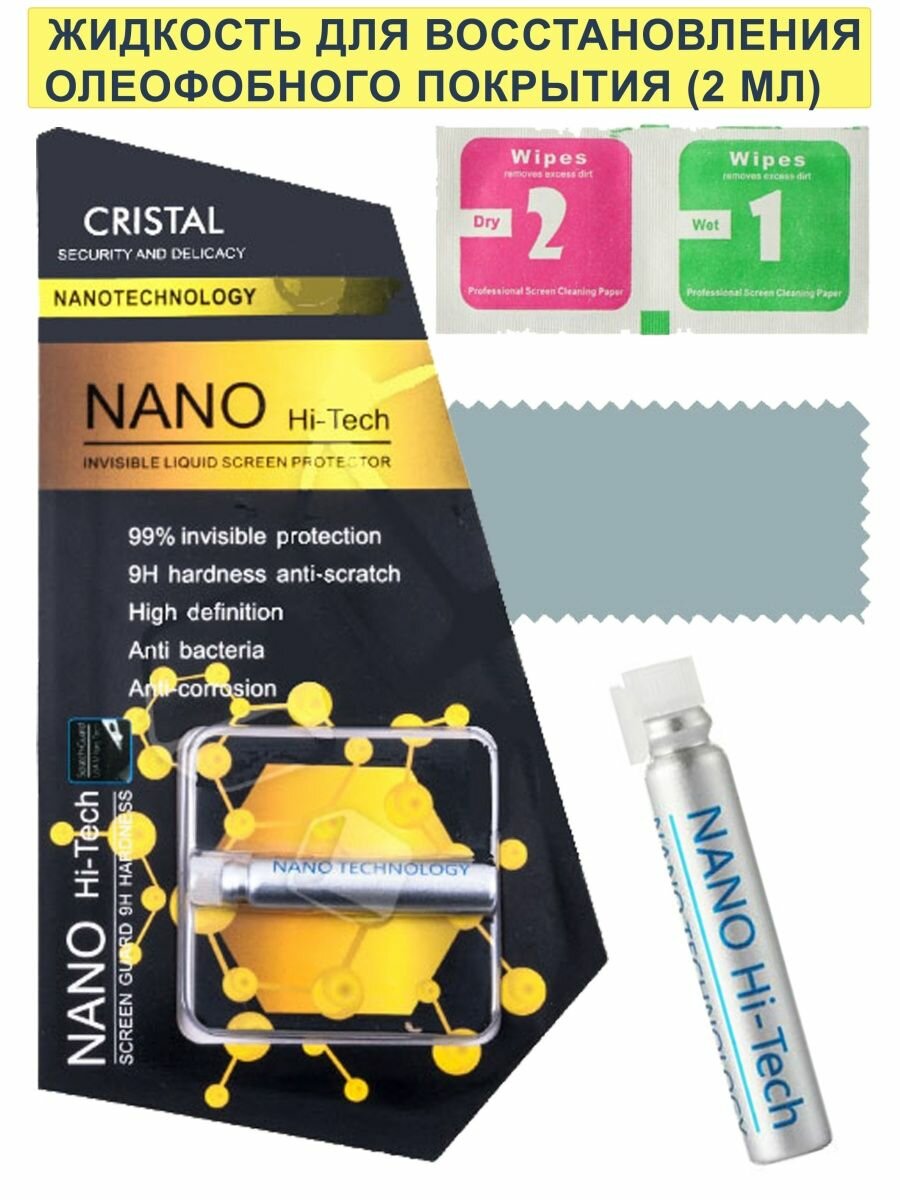 фото Восстановление олеофобного покрытия жидкость 2 мл