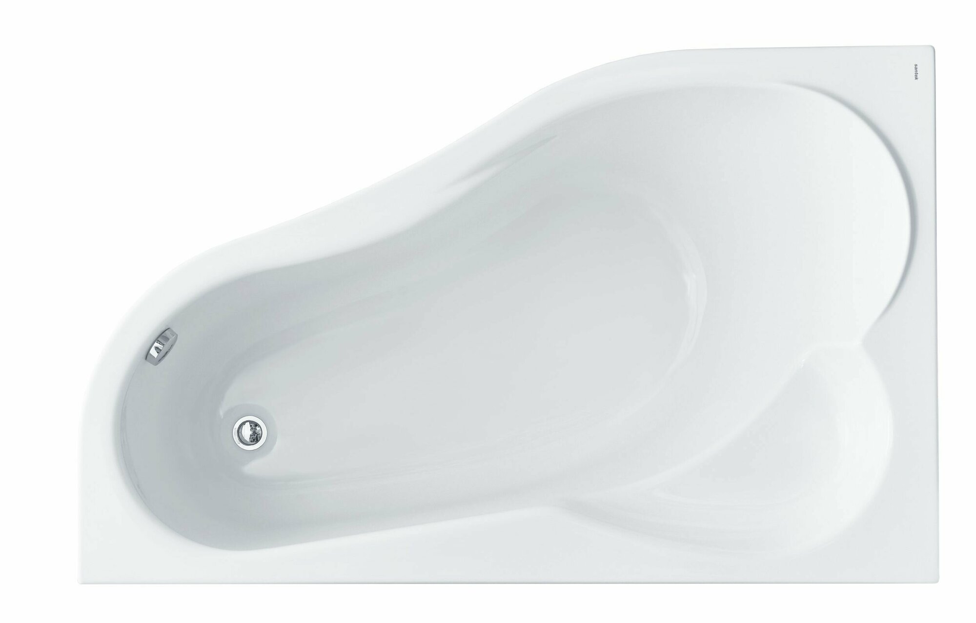 Ванна акриловая Santek Ибица XL 160х100 L асимметричная белая 1WH112036