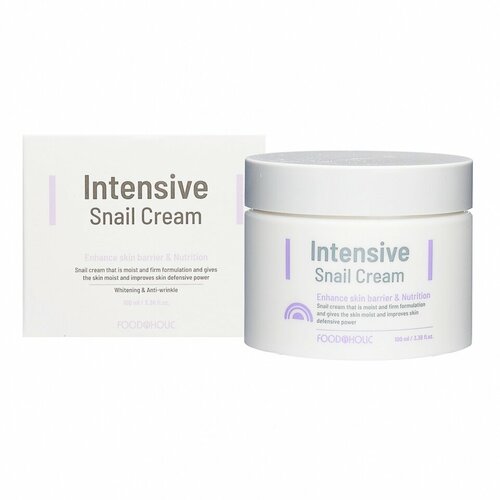 FOODAHOLIC INTENSIVE SNAIL CREAM Антивозрастной функциональный крем для лица с муцином улитки 100мл