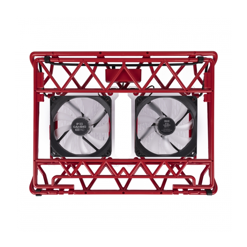 STM Laptop Cooling IP33 Red (17,3"", 2x(120x120),   plastic+metal mesh) - фото №11