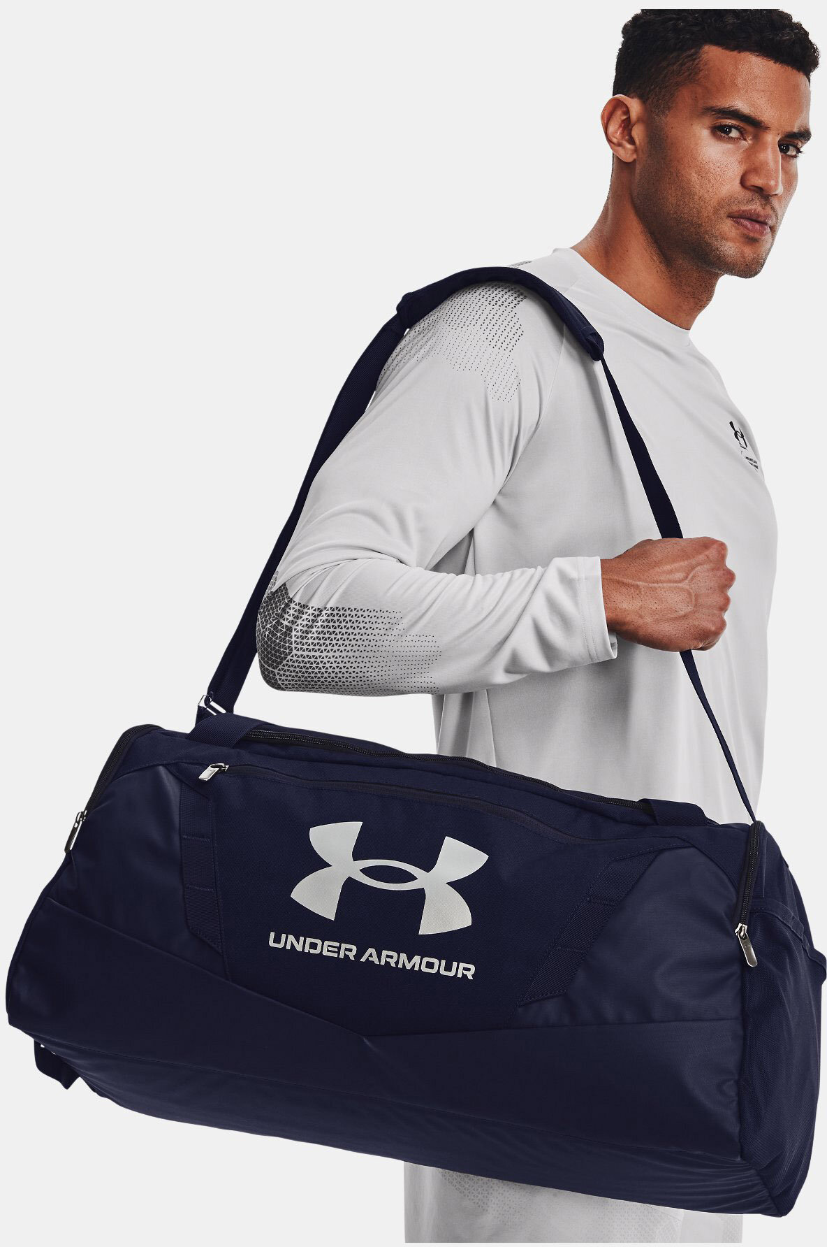 Сумка спортивная Under Armour Undeniable 5.0 Duffle MD синий - фотография № 2