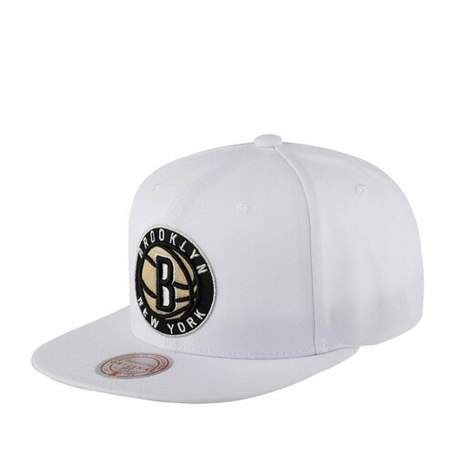 Бейсболка Mitchell & Ness, размер OneSize, белый tissot quickster chronograph nba brooklyn nets t095 417 17 037 11