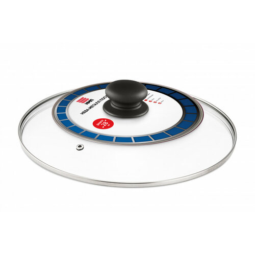 Крышка стеклянная НМП с металлическим ободом, 28 см 43028