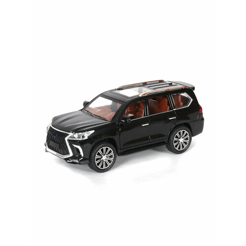 Машина инерционная MX 24274 Lexus LX570 свет и звук черный 1:24