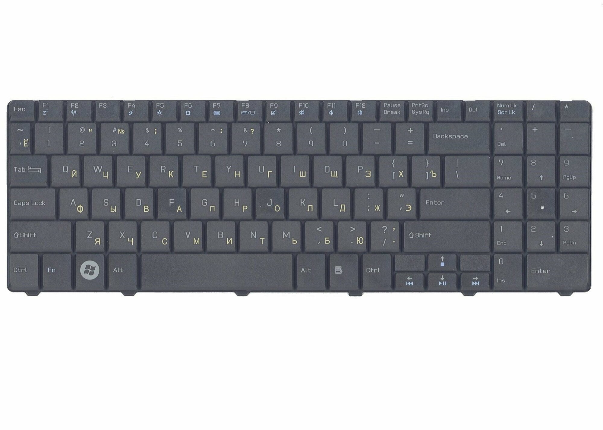 Клавиатура для ноутбука MSI CX640 CR640 P.n: NK81MT09-01003D-01. B, 0KN0-XV1US18, 0KN0-XV1UK18, 0KN0-XV1RU18