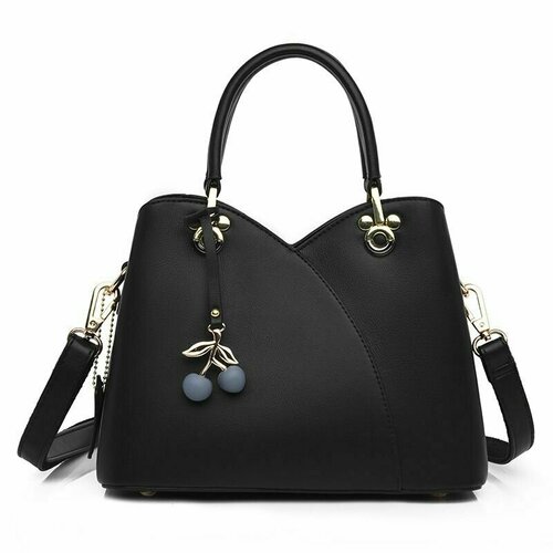 фото Сумка кросс-боди , фактура гладкая, черный нет бренда