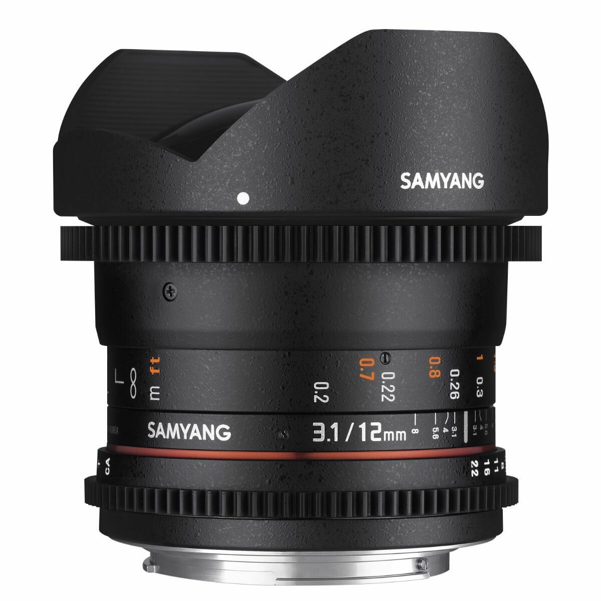 Объектив Samyang 12mm T31 ED AS NCS VDSLR Fish-eye Canon EF