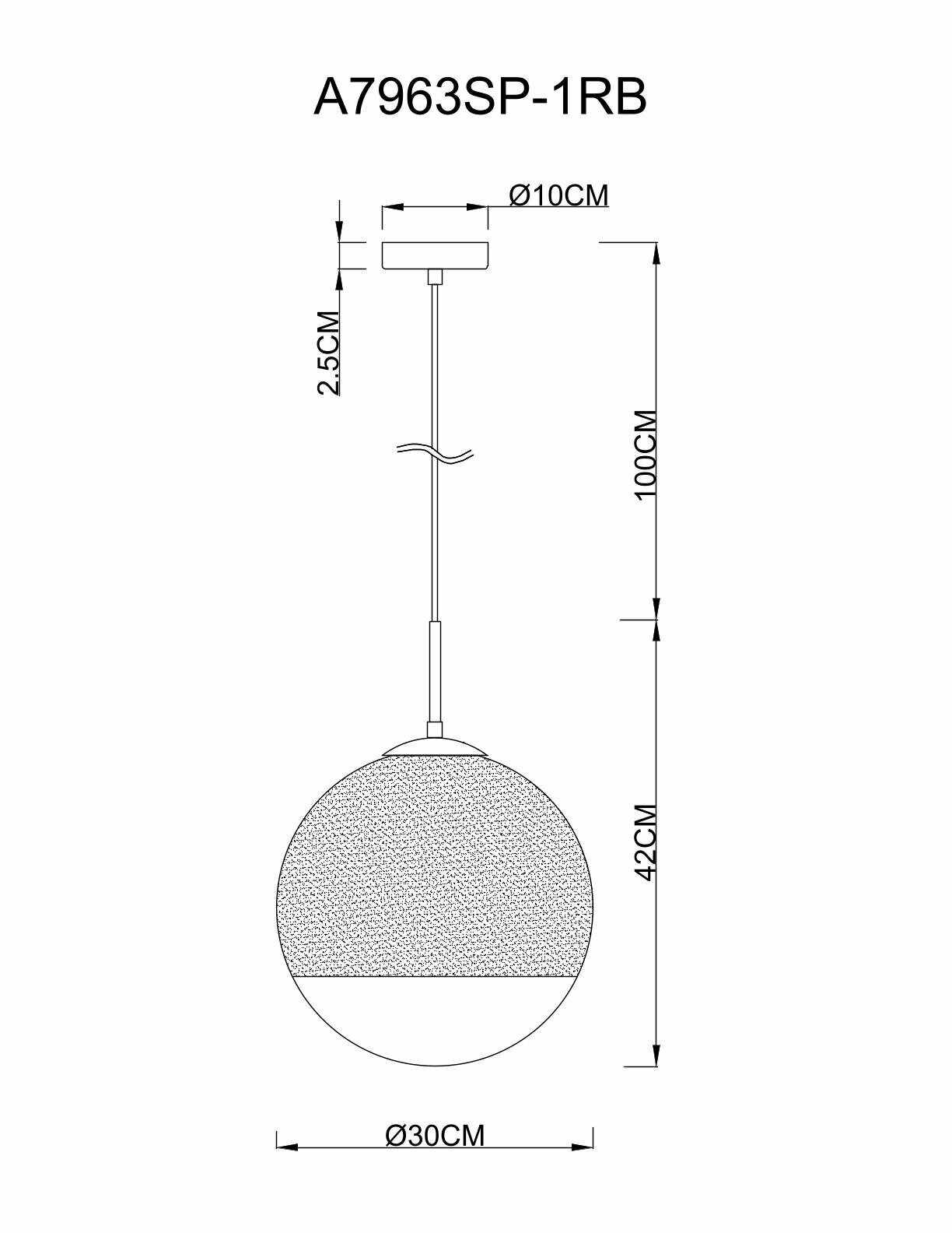 ARTE LAMP Подвесной светильник Arte Lamp A7963SP-1RB - фотография № 10