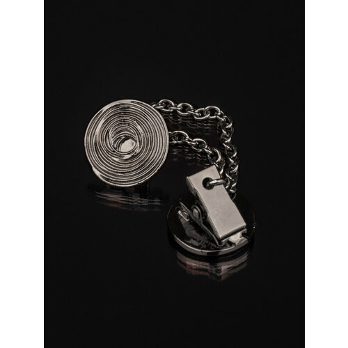 Зажим для кардигана БлагоДарина, 1 шт., темно-серый