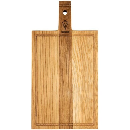Доска разделочная с ручкой Leonord 986062 41х21х2 см (дуб)