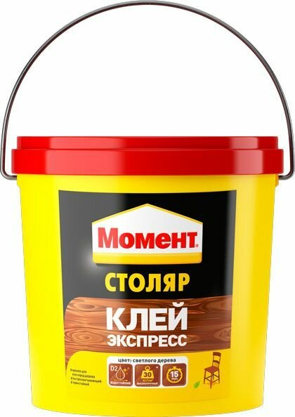 Момент Столяр клей-экспресс для дерева (3кг)