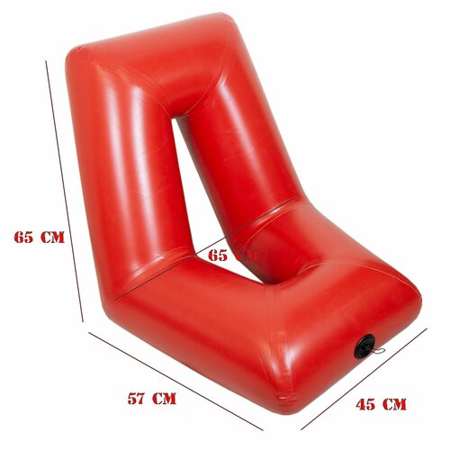 Сиденье кресло надувное в лодку (красный)