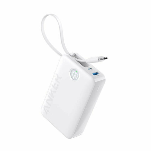 Внешний аккумулятор Anker 335 Nano Power Bank 20000 мАч 225 Вт A1647H21 белый 8990₽