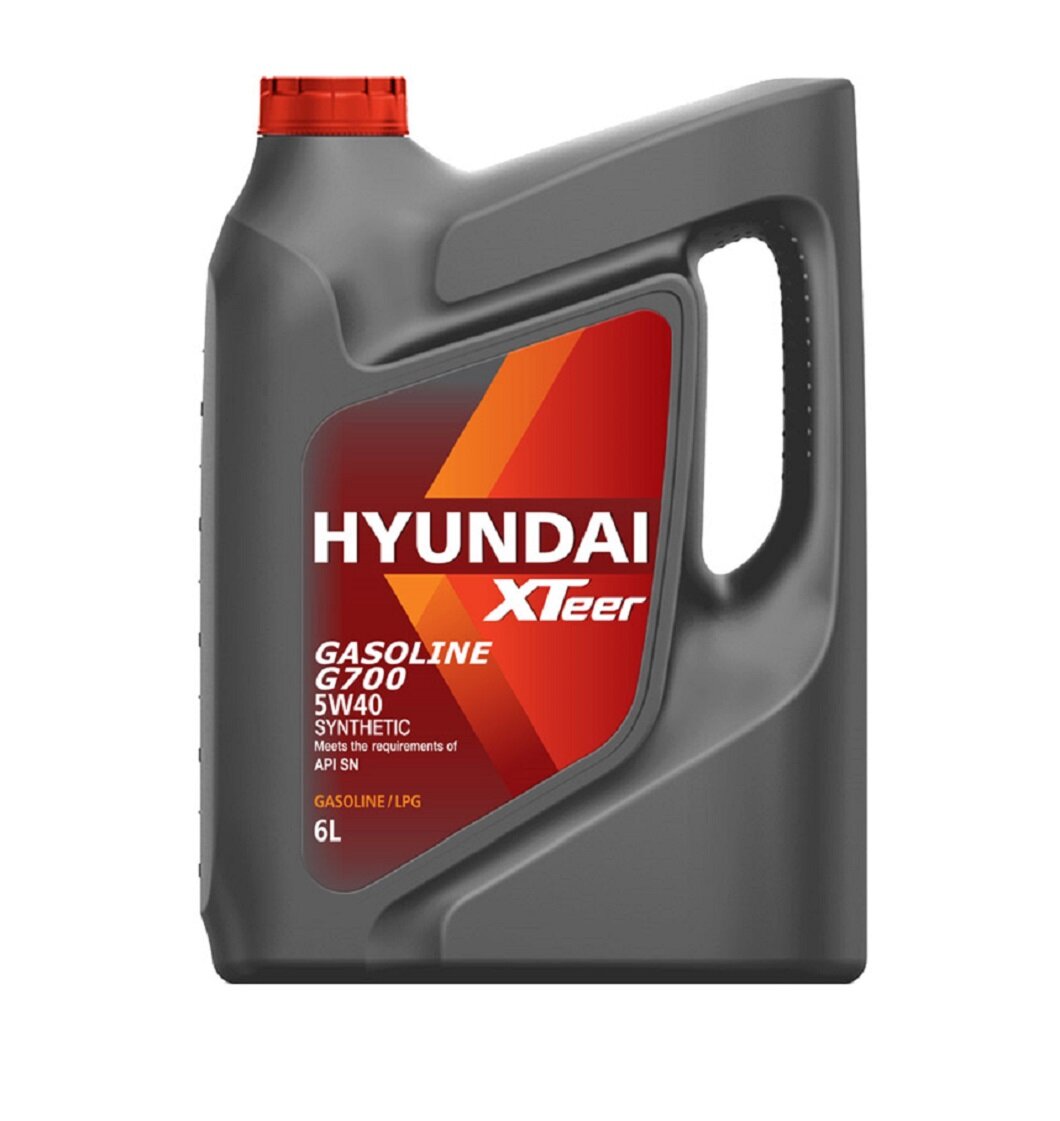 Синтетическое моторное масло HYUNDAI XTeer Gasoline G700 5W-40, 6 л, 1 шт.