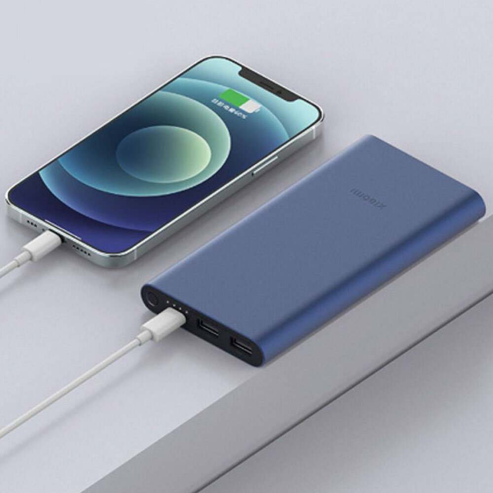 Внешний аккумулятор Xiaomi Power Bank 3 10000 мАч 22,5 Вт PB100DZM 2 USB Type-C QC3.0 PD, черный — фото 1