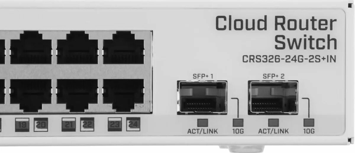 Коммутатор MikroTik CRS326-24G-2S+IN, 24 порта LAN, 2 WAN-порта — фото 1