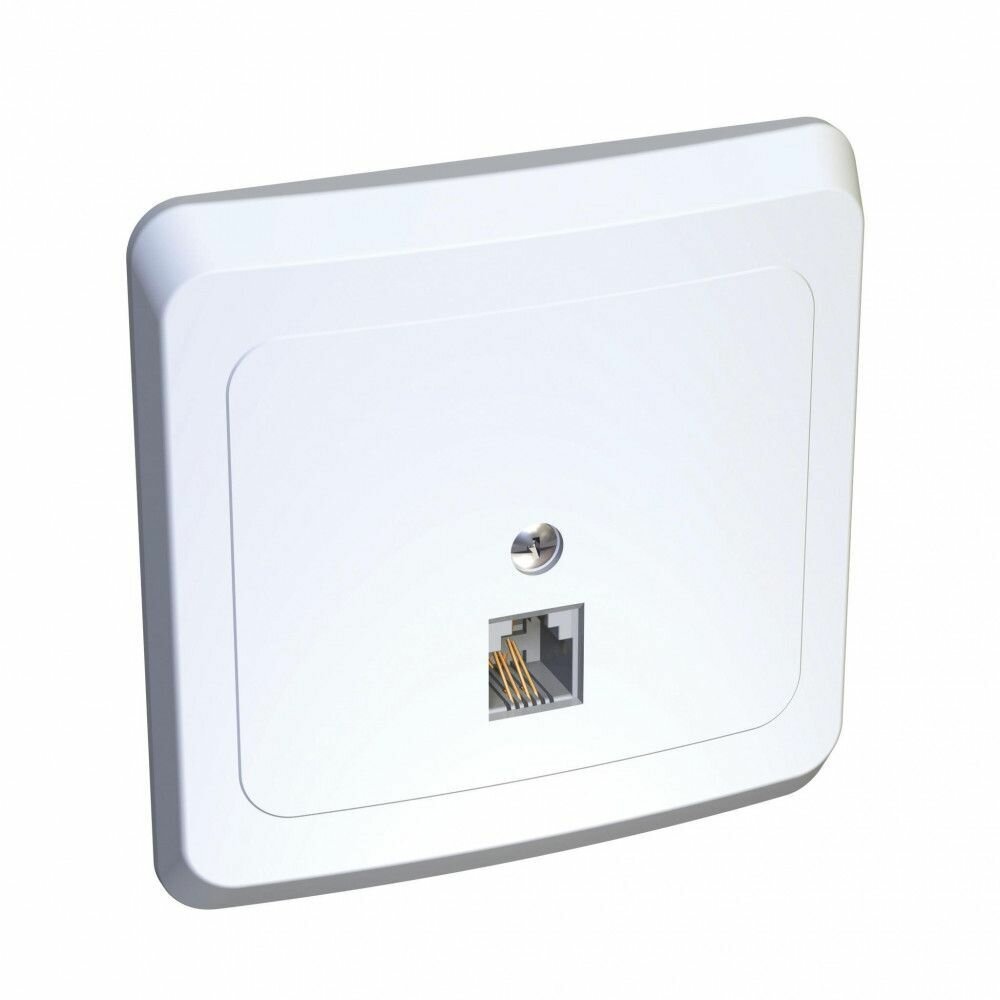 Розетка TLF с/у RJ11 TELC 001B Этюд белый