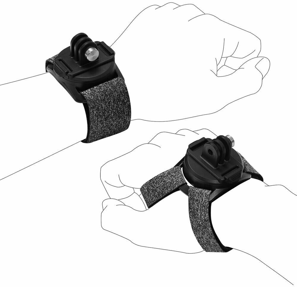 Поддерживатель Руки Поворотное крепление на руку Telesin для GoPro Hero 13,12,11,10, Insta360, SJCAM, EKEN, GP-WFS-221