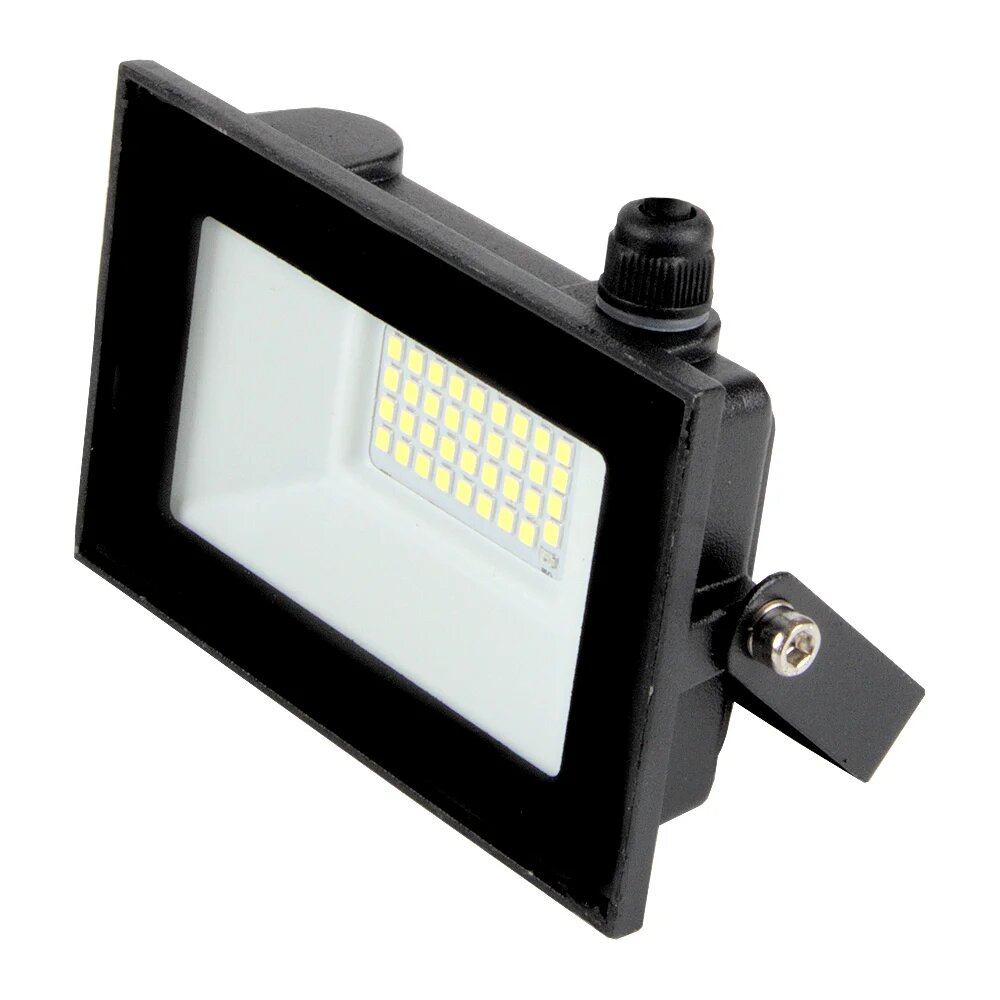 Светодиодный прожектор с датчиком освещенности General Lighting Systems 30Вт 2150Лм 6500К Холодный белый свет IP65 Черный GTAB-S1-30BT-IP65-6 403223