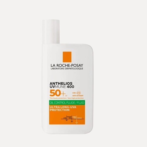 Изображение товара La Roche Posay Антгелиос UVMUNE 400 Флюид солнцезащитный матирующий для лица SPF50+/PPD56 50мл