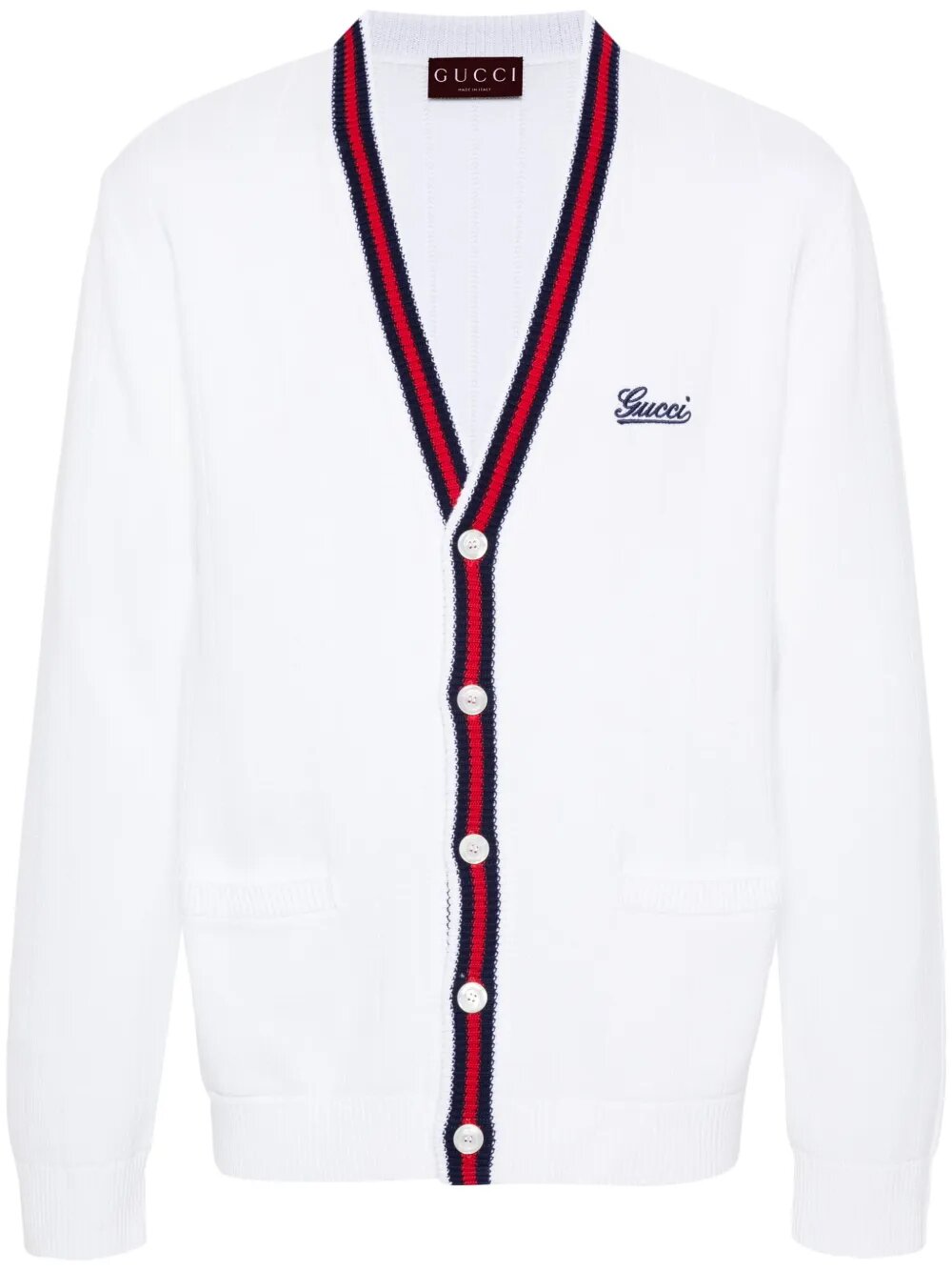 Кардиган GUCCI, размер 46, , белый