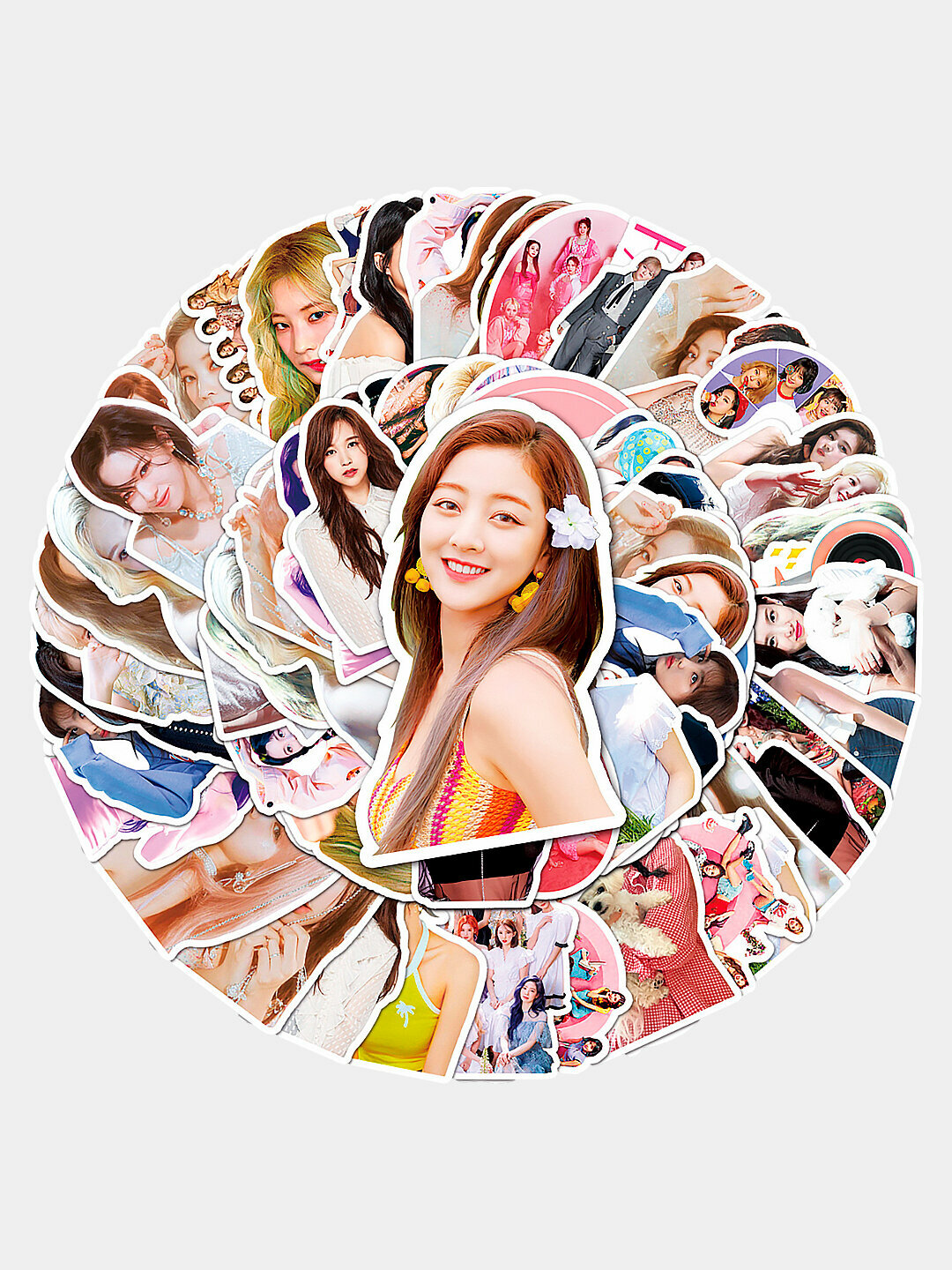 Наклейки для декора, телефона, ноутбука набор 50 шт, более 15 видов, FANCY K-POP