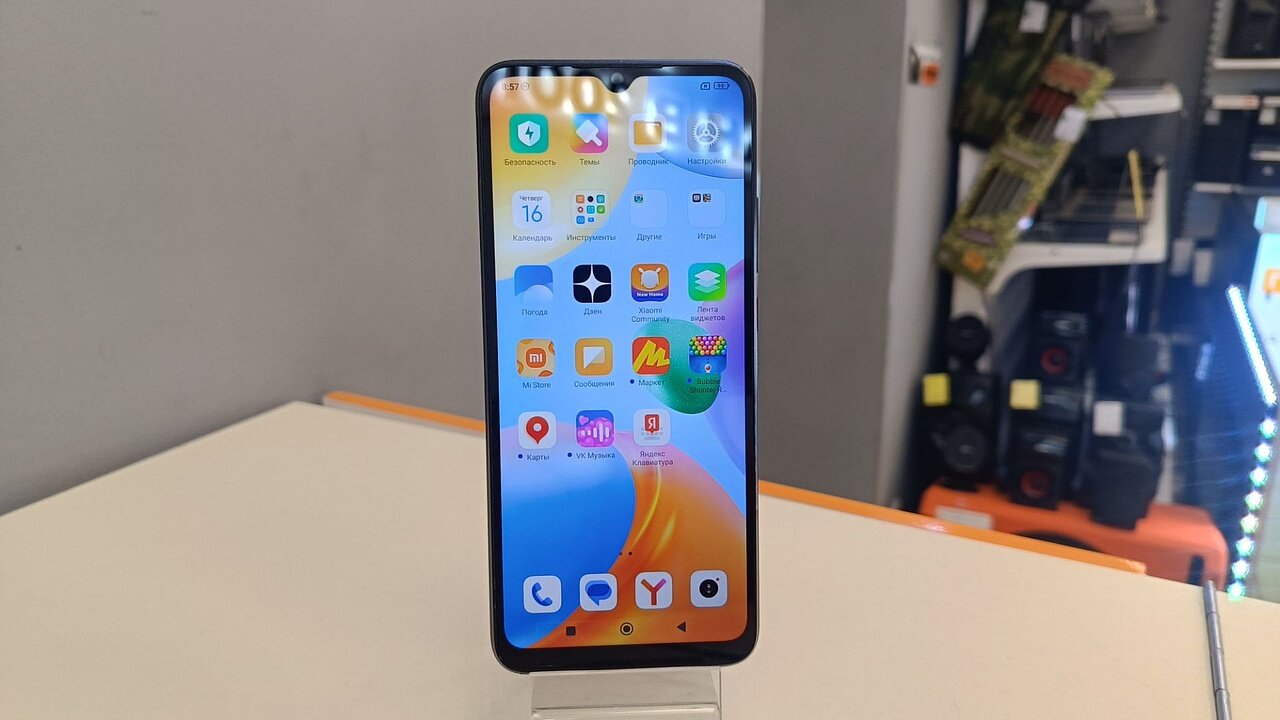 Cмартфон Xiaomi Redmi 10C 4/64 Gb, NFC, черный, б//у, уценка