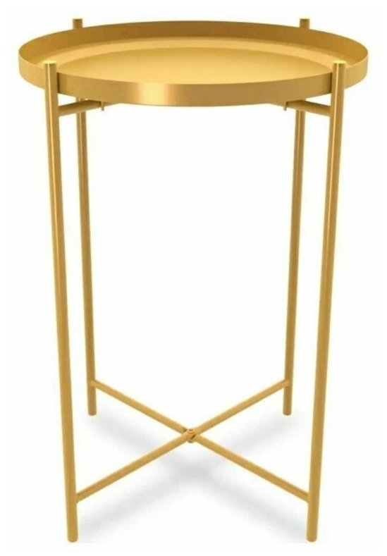 Столик кофейный Sheffilton 52x37.2 см цвет золото - фотография № 1
