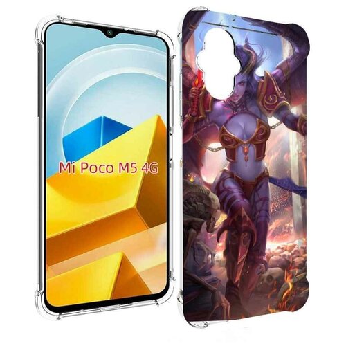 Чехол MyPads queen of pain dota 2 для Xiaomi Poco M5 задняя-панель-накладка-бампер чехол mypads queen of pain dota 2 для meizu m5 note задняя панель накладка бампер