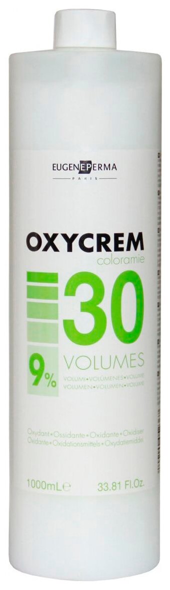 Eugene Perma Oxycrem 30 Vol (9%) Окислитель для перманентных красителей, 1000 мл.