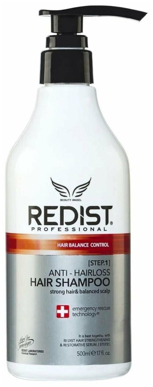 REDIST Professional Шампунь против выпадения волос Hair Shampoo ANTI HAIRLOSS, 500 мл