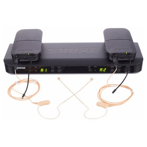 SHURE BLX188EMX53 M17 662-686 MHz двухканальная радиосистема с двумя головными микрофонами MX153 19152000₽