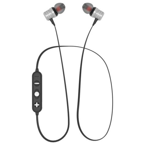 Наушники Bluetooth вакуумные с шейным шнурком More choice BG20 Silver 109400₽
