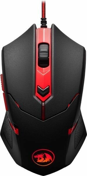 Мышь Redragon M601BA, игровая, оптическая, проводная, USB, черный и красный [78226]