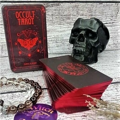 Карты Таро Оккультное таро Гоэтии / Occult Tarot (жестяная коробка) таро демонов гоэтии